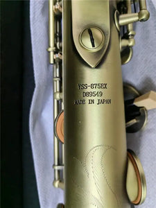 Popular Saxophone Soprano 875EX Bb Retro sax Antique copper Musical instrument High Quality With Case All Accessories - Artmusiclitte/Artmusics Relays -  - 