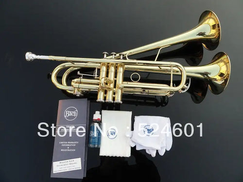 Vente en gros-petit Bb trompette réglable double Corne sur la surface de l'or - Artmusiclitte/Artmusics Relays -  - 