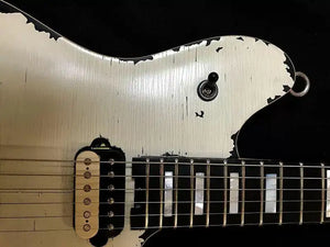 High Quality Electric Guitar, Aged Eddie Van Halen Wolf gang Guitar Vintage White Relic Electric Guitar Kill switch Tremolo - Artmusiclitte/Artmusics Relays -  - Aged, Eddie, Electric, gang, Guitar, Halen, High, Kill, Quality, Relic, switch, Tremolo, Van, Vintage, White, Wolf