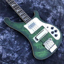transparent green 4-string 4003 bass guitar custom 4 strings Chinese made basse guitare with shark pin inlays - Artmusiclitte/Artmusics Relays -  - 