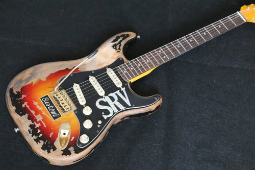 Rare Guitar 10S Custom Shop Masterbuilt Limited Edition Stevie Ray Vaughan Tribute SRV Number One Stratocaster Electric Guitar Vintage Brown - Artmusiclitte/Artmusics Relays -  - 